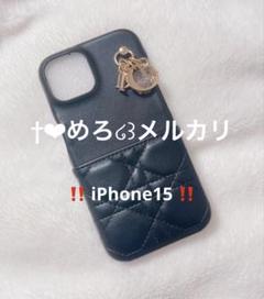 ♡ Dior iPhone15 ケース ブラック ♡並行輸入品 在庫少‼️のサムネイル