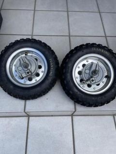 希少モンキーバハ　純正ホイール　タイヤ付き ホンダ モンキーBAJA「モンキーバハ タイヤ＆ホイール交換