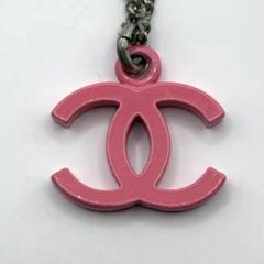 CHANELシャネル ネックレス ピンクココマーク シルバー 04C