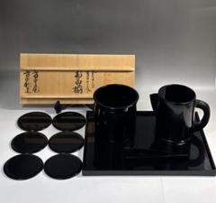 輪島塗 ウイスキー・ブランデー サーバーセット 市中堂 市中裕圭 造 輪島塗 ウイスキー・ブランデー サーバーセット 市中堂 市中裕圭