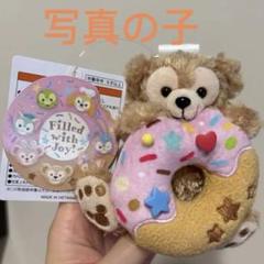 写真の子　ダッフィー①ぬいぐるみバッジ　フィルドウィズジョイ　東京ディズニーシー