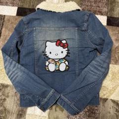 ハローキティ ビーズ刺繍 デニムジャケット　Nina mew ハローキティ ビーズ刺繍 デニムジャケット Nina mew - メルカリ
