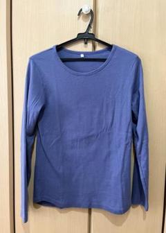 長袖 長袖Tシャツ カットソー L 青 ブルー 青紫