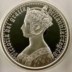 2021 オルダニー ヴィクトリア女王 ゴシッククラウン 10oz ポートレート 大型銀貨 最高鑑定 2021 ゴシッククラウン ポートレート 20