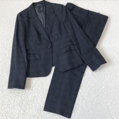 極美品 エヌラインプレシャス パンツスーツ チェック Mサイズ