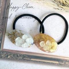 SALE❗️☆No.275☆ハンドメイド　レジンアクセサリー ヘアゴム2個セット
