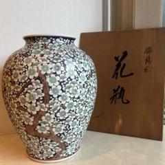 有田焼 色鍋島 花鳥文 花瓶　壺/高さ約28cm 楽天市場】有田焼 染付花鳥図大壺 高さ約1m55cm 陶磁器 花瓶