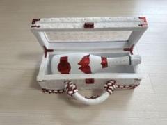 エンジェルヴィンテージ　レッド　空き瓶　箱付き　キーホルダーセット エンジェルヴィンテージ レッド 空き瓶 箱付き キーホルダー
