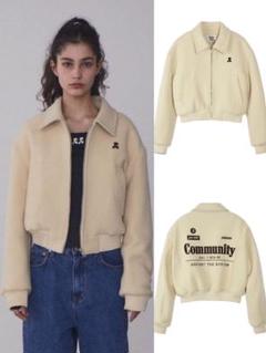RestandRecreation ロゴウールボンバージャケット RestandRecreation ロゴウールボンバージャケット