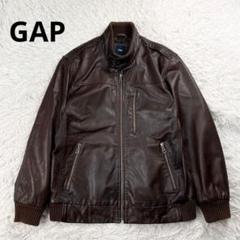【美品】ギャップ　レザージャケット　ブラウン　ヤギ　山羊　ゴートレザー m71187121273_1.jpg?1732285563