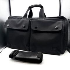 ★値下げ★PORTER ポーター 2Way アングル ボストンバッグ ブラック ANGLE(アングル) 2WAY DUFFLE BAG | 吉田カバンホームページ