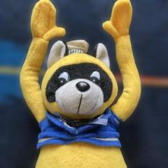 【昭和レトロ】イエローアライグマ　ぬいぐるみ 昭和レトロ アライグマ ぬいぐるみ 本体 ビッグ - メルカリ