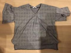 チェックカットソー☆ 7分袖 秋服