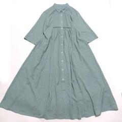 DAMA collection ダーマコレクション シャツワンピース ロング丈 DAMA collection ダーマコレクション ロングワンピース ネイビー