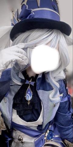 コスプレ衣装｜黒フリーナ（ウィッグ付き） ウィッグ付き新品コスプレ衣装》原神／フリーナ（黒