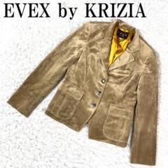 EVEX by KRIZIA ベロア調ジャケット ベージュ 40 B3653