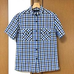 美品◇ユナイテッドアローズ Rhythm of Life 半袖チェックシャツ