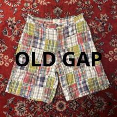 90s 白タグ　OLD GAP マドラスチェック　クレイジーパターン　ショーツ