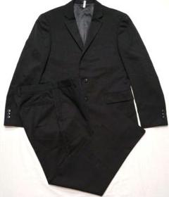 RITORNO 洋服の青山　スーツセットアップ　ブラックストライプＡ４サイズ美品