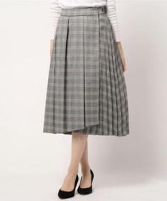 【Te chichi／テチチ】レディース アシメプリーツスカート(S)ロング丈