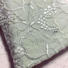 コットンレース刺繍生地　1m