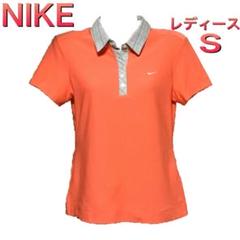 【ナイキ/NIKE】ポロシャツ(レディース・S・オレンジ色・ゴルフウェア)