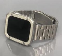 2215 Apple Watch エルメスseries7 シルバーステンレス
