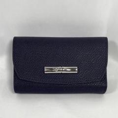 未使用　ロンシャン　ミニ財布　ロゴ型押し　ジップウォレット　レザー　ブラック 2025年最新】Longchamp レディース 折り財布の人気アイテム