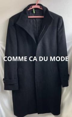 極美品 コムサデモード カシミヤ混 チェスターコート ロングコート ブラック 黒 チェスターコート メンズ ロングコート ビジネス カシミヤ混