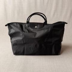 【美品】LONGCHAMP ボストンバッグ シボ革 フランス製 保存袋付 希少品 LONGCHAMP - 【美品】LONGCHAMP ボストンバッグ シボ革 フランス