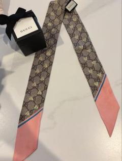 GUCCI ツィリースカーフ ピンクGUCCI柄