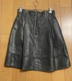 ルシェルブルー　本革　レザースカート　フレア　フェアリーグランジ　パンク　古着のサムネイル