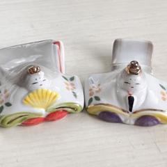 薬師窯　陶器の雛人形　夫婦飾り　ひな祭り　置物