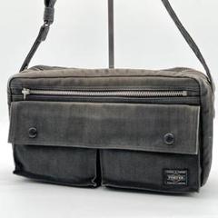 【良品】PORTER SMOKY ショルダーバッグ ポシェット キャンバス
