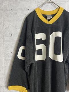 海外古着　90s 80s Tシャツ　七分袖　リンガー　ゲームシャツ　ヴィンテージ