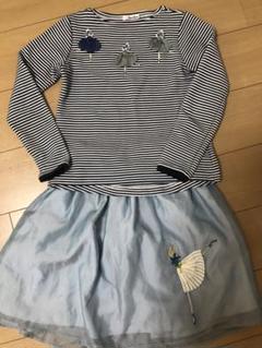 familiar トップスとスカートセット 140 - メルカリ