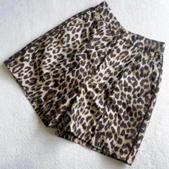 ミスティック◎レオパードショートパンツ ヒョウ柄 タック入 Y2K 美脚 F