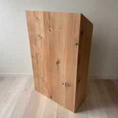 【YU】マルシェ•展示販売のレジ台に♪かわいい折り畳み式レジカウンター マルシェ•展示販売のレジ台に♪杉無垢材を使ったかわいいレジ
