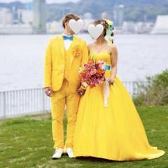 カラードレス　カラータキシード　セット　結婚式　ウェディング カラードレス×タキシード組み合わせ特集 | ウェディングドレス