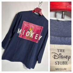 90'sヴィンテージDISNEYディズニーUSA製狩りミッキーマウス七分Tシャツ