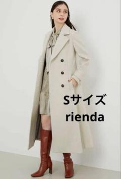 新品未使用タグ付き☆rienda岡崎紗絵オーバーネックシンデレララインミニコート 岡崎紗絵さん着用アイテム】オーバーネックシンデレララインミニ