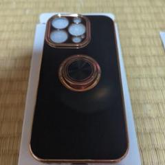 ブラック光沢iPhoneケース カメラ保護付き