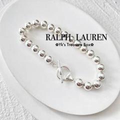 【BOX付】Ralph Lauren パドロック ビーズブレスレット U910/RALPH LAUREN/新作/ピンククリスタルゴールドブレスレット