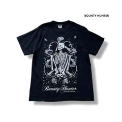 バウンティーハンター Tシャツ ブラック S スカル 骸骨