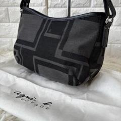 豪華 agnis.b ✨未使用 キャンバス モノグラム アクセサリーポーチ バッグ