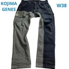 KOJIMA/児島ジーンズヒッコリー ペインターパンツ 切り替え W38 KOJIMA/児島ジーンズヒッコリー ペインターパンツ 切り替え W38