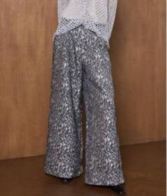 [完売品]seyto プリーツタックフレアパンツ グレー サイズ2 seyto（セイト）の「Pleats tuck wide flare pants / プリーツ