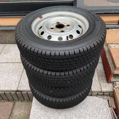 軽トラ、ケイバン 12インチ スタッドレスタイヤセット バリ溝
