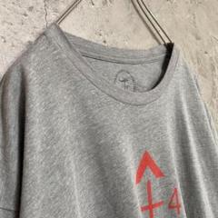 古着 アメリカ輸入 両面プリント Tシャツ 半袖 グレー 大きめ 英文字