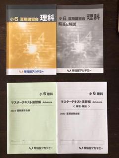早稲田アカデミー　6年 マスターテキスト他　書込み解答ほぼ無　2023年度 早稲アカ 難関必勝 2023前期 英語・数学テキスト 早稲田